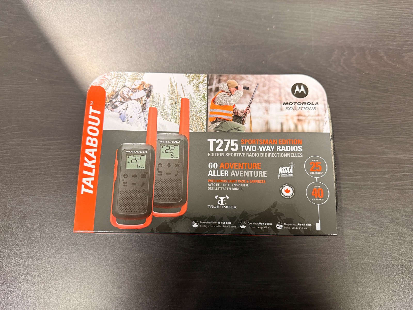 Motorola Solutions T275 Two-Way Radios Orange W/ Black 2 Pack Motorola Solutions T275 Two-Way Radios Orange W/ Black 2 Pack