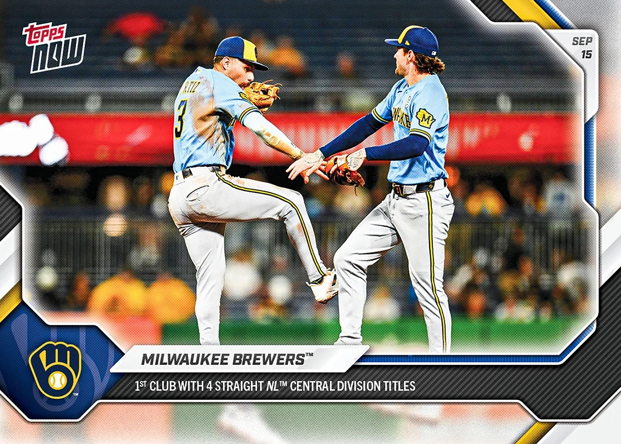 Milwaukee Brewers Division Title 2026 MLB Topps NOW Card 681 Presale Milwaukee Brewers Division Title 2026 MLB Topps NOW Card 681 Presale