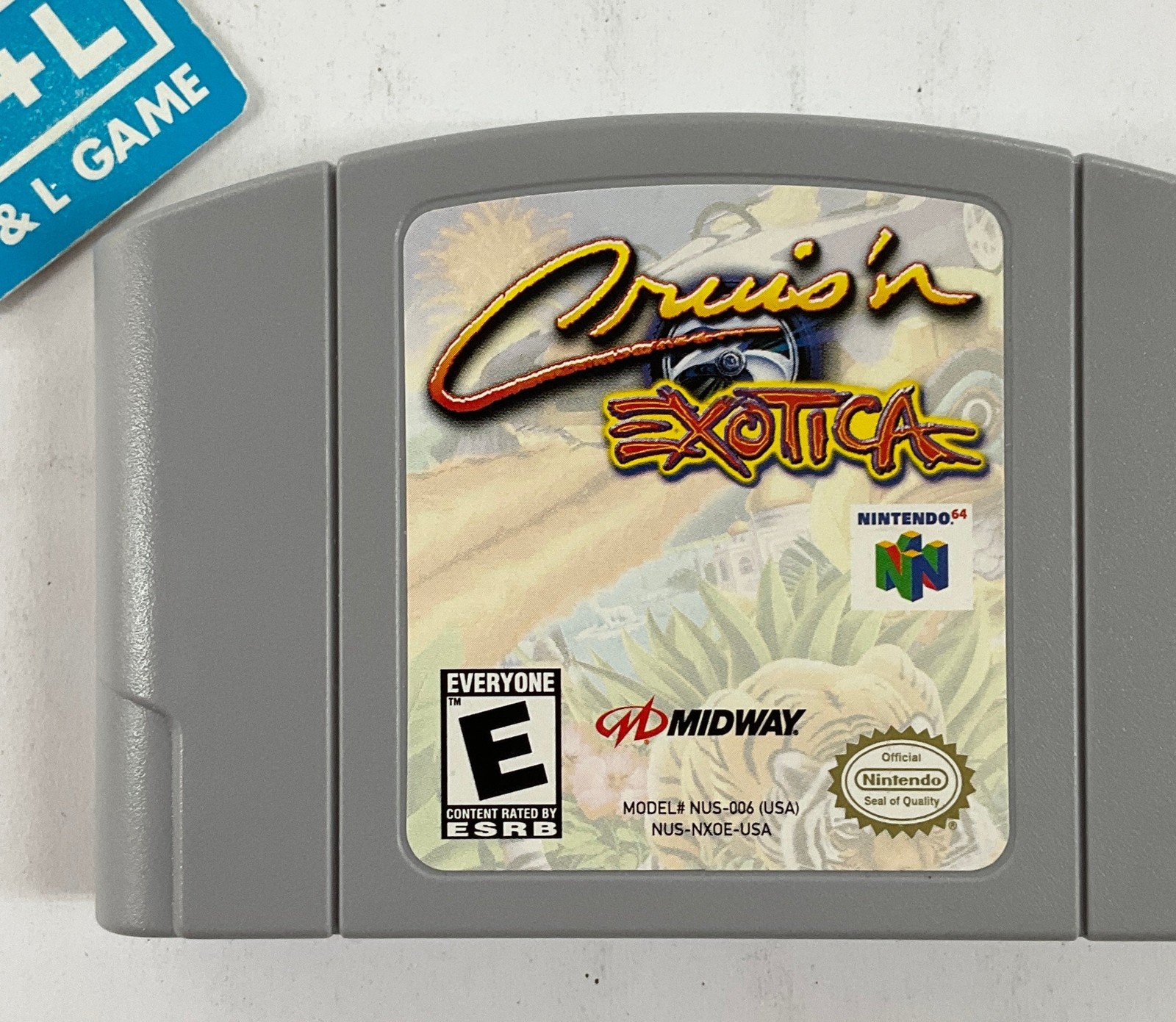 Cruis'n Exotica for N64 Game Cartridge – Classic Arcade Racing Adventure
