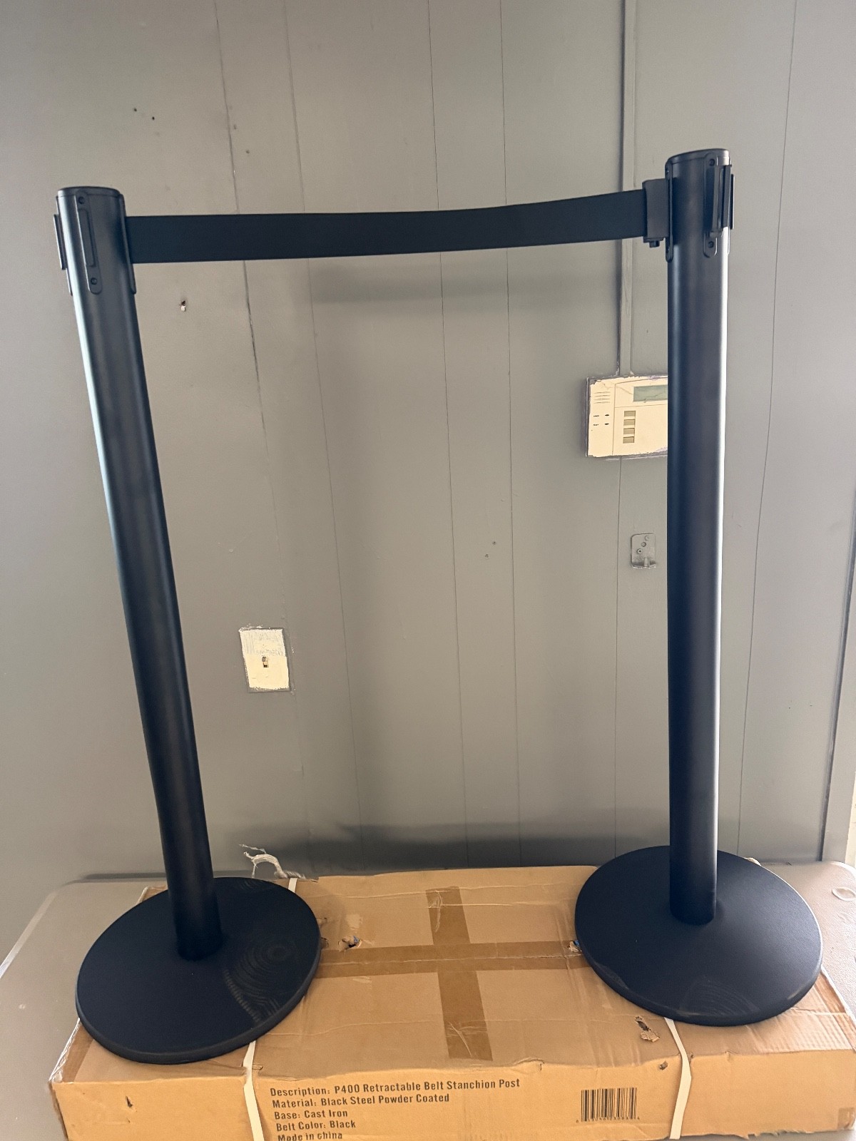 2 Pack Crowd Control Stanchions 11FT Retractable Belt Crowd Barrier Posts 2 Pack Crowd Control Stanchions 11FT Retractable Belt Crowd Barrier Posts