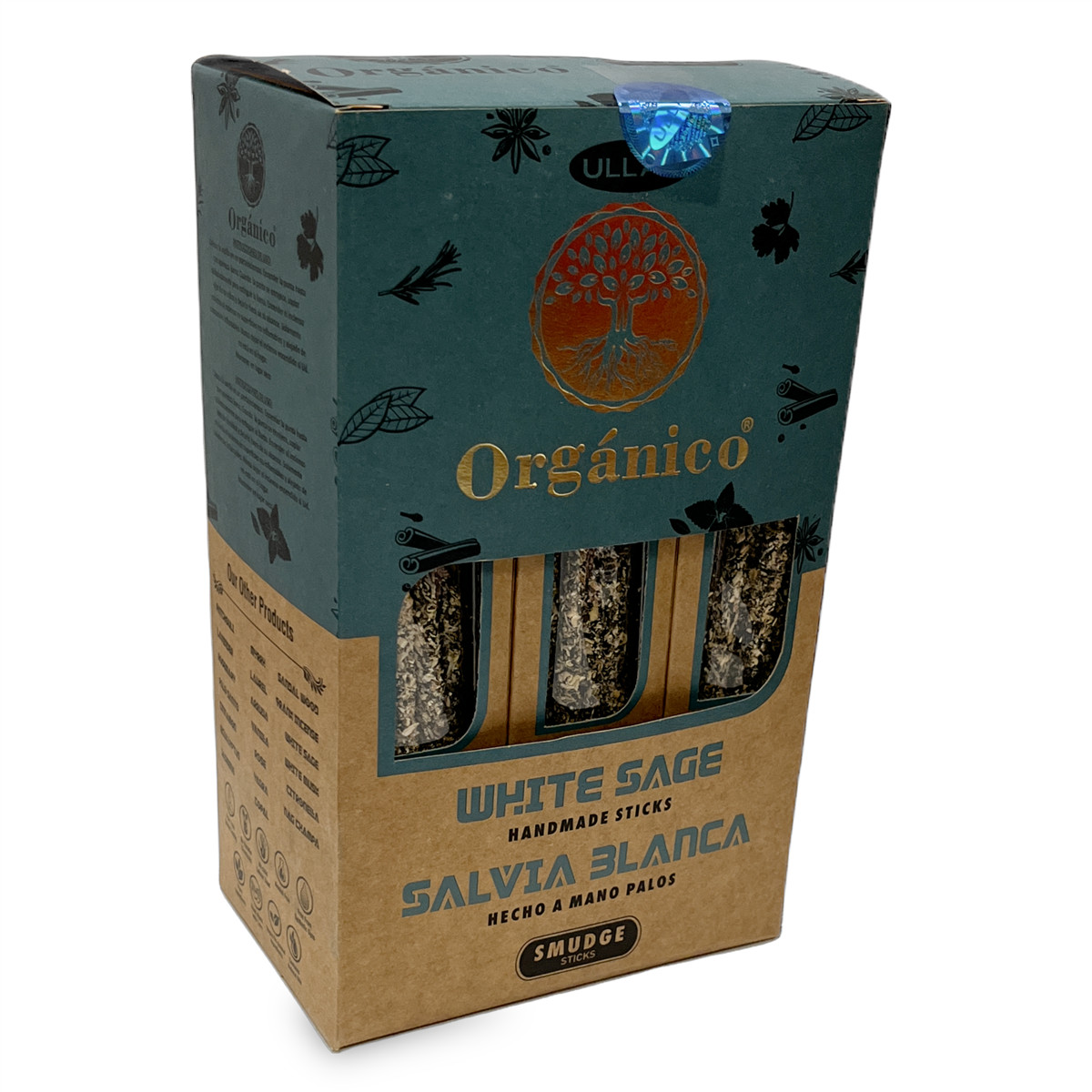 Premium Organic Smudge Incense Thick Sticks Natural Ingredients box 12 pk-300gr
