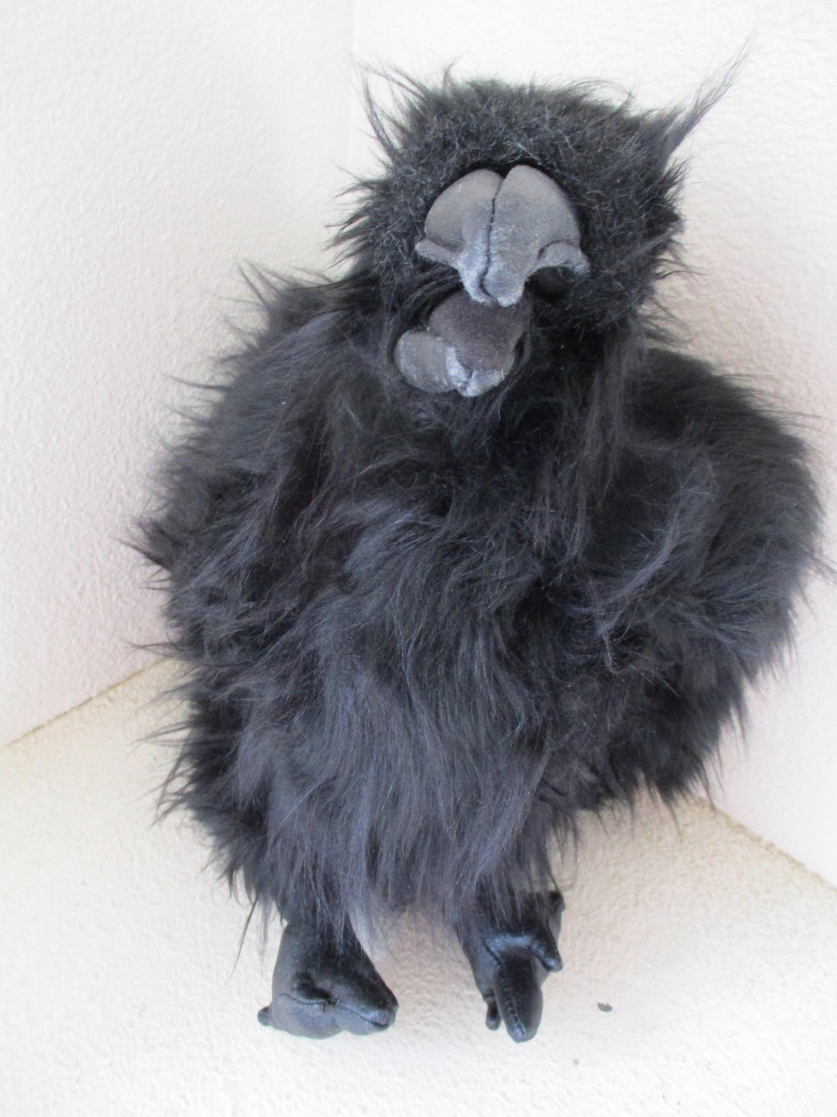Folkmanis Raven Black Crow Realistic Plush Hand Puppet Stuffed 16\