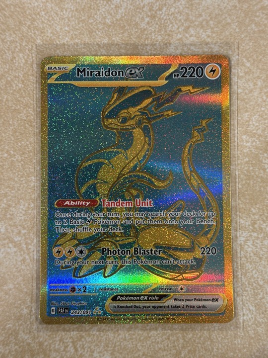Miraidon ex 243/091 SV: Paldean Fates Holo NM Pokemon TCG Miraidon ex 243/091 SV: Paldean Fates Holo NM Pokemon TCG
