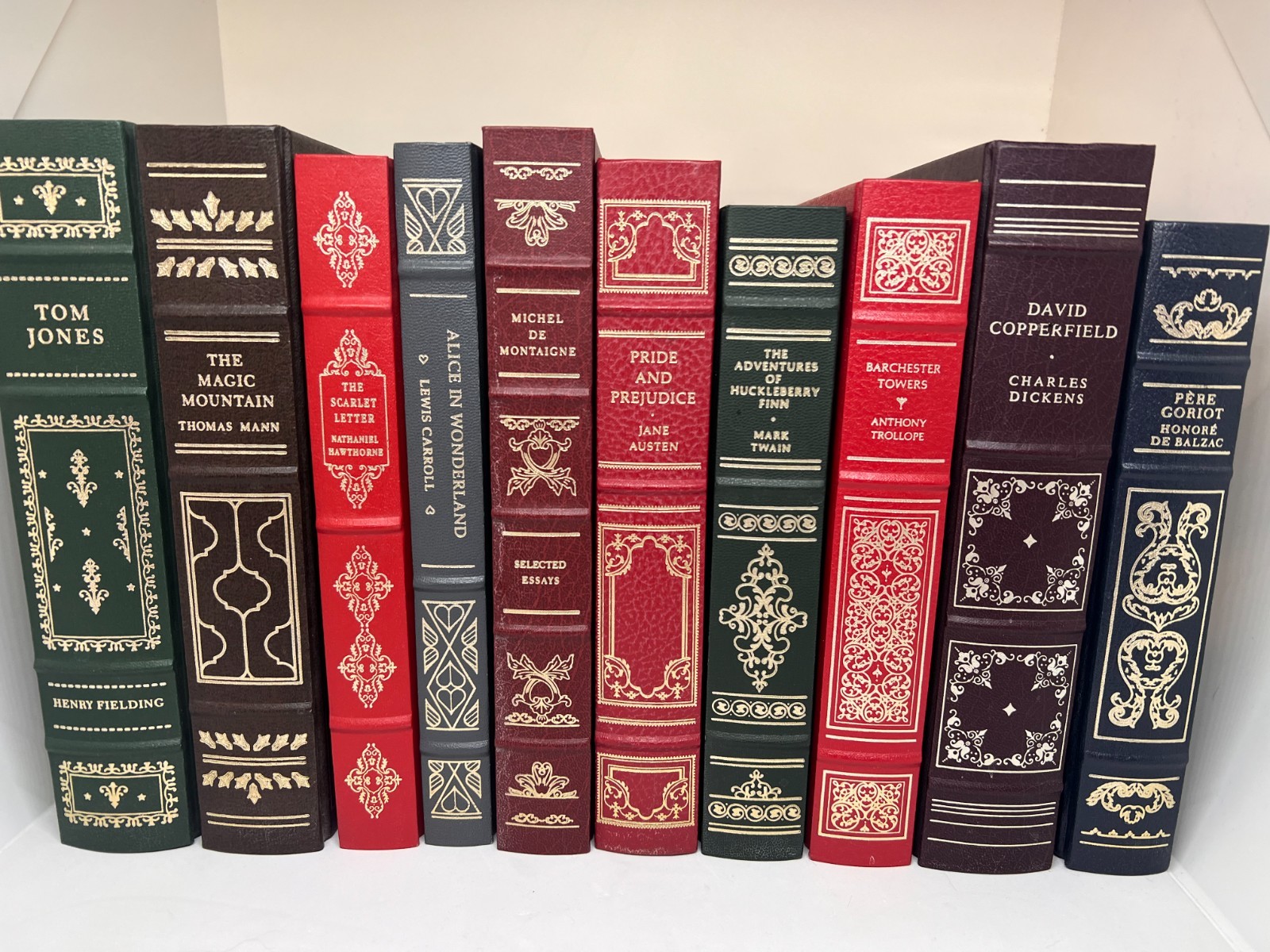 Franklin Library 10 Vol Classic Books Collection Gilt Edges Decorative Vintage