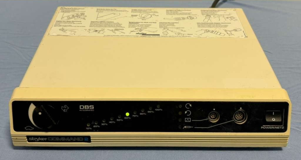 Stryker Command 2 DBS Integrated Dental Electric Control Console Part 2296-1