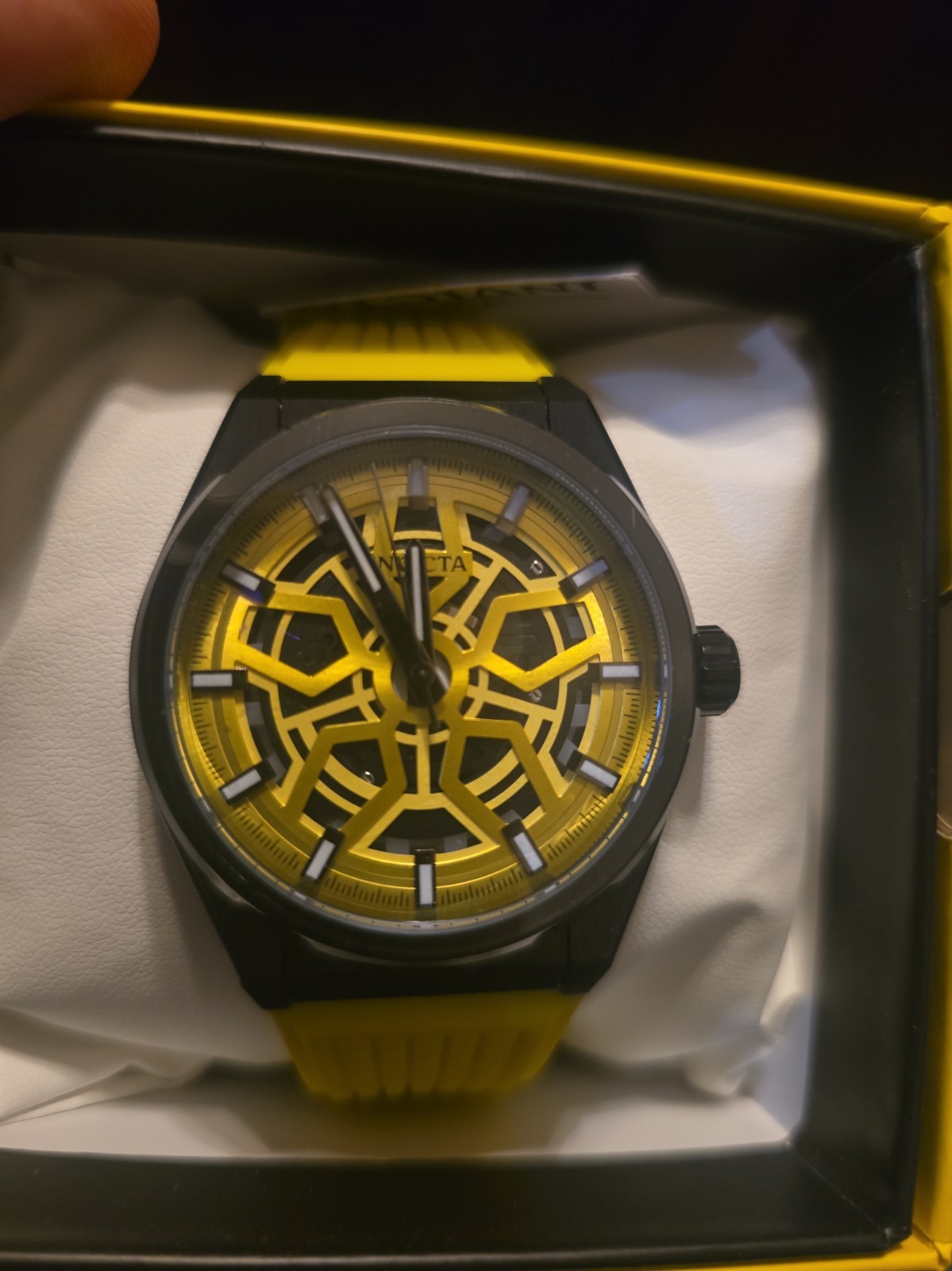 Invicta Speedway Rim Men's Watch - 46mm, Yellow (70059)