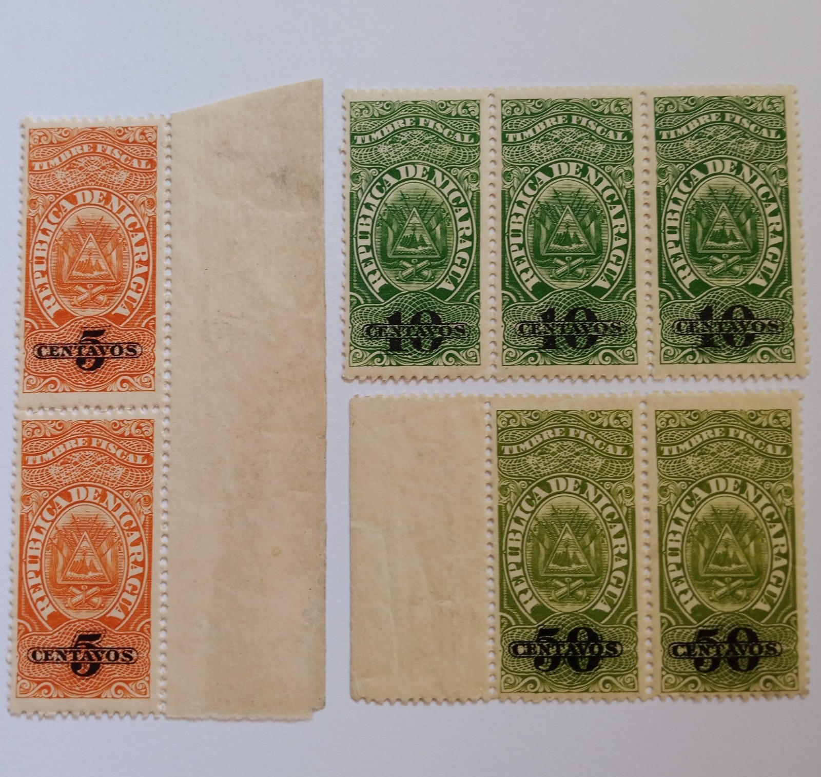 Nicaragua 1904 - Z Kelejem - Block 2 , Block 3 Nicaragua 1904 - Z Kelejem - Block 2 , Block 3