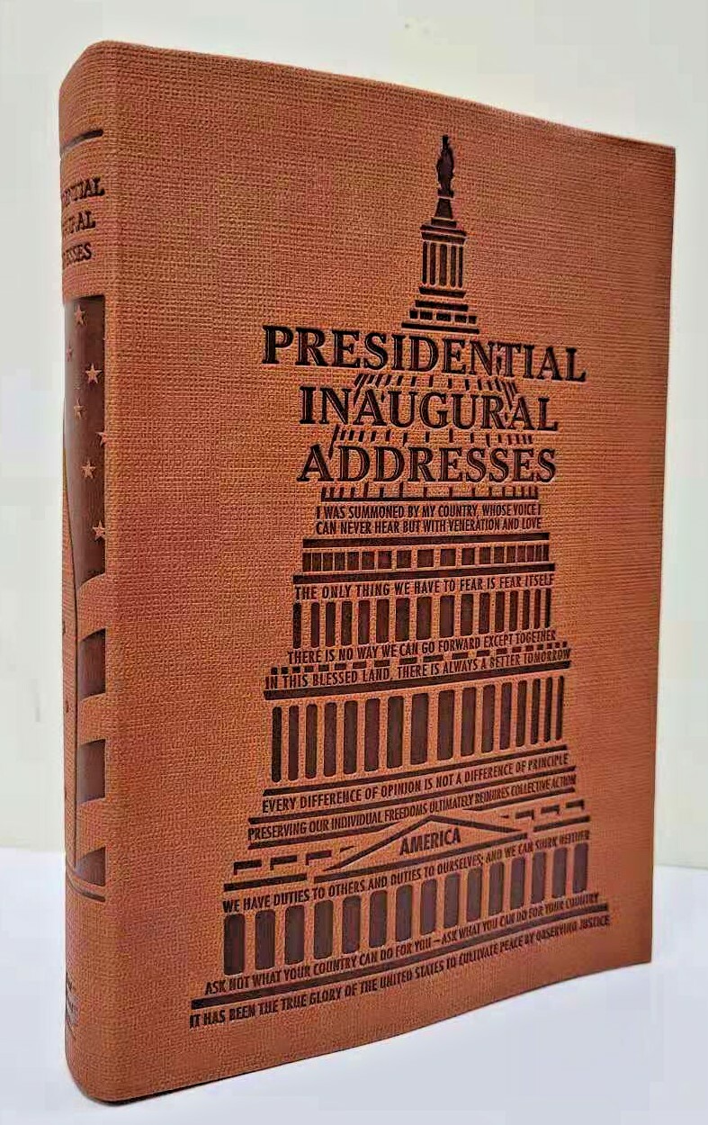 PRESIDENTIAL INAUGURAL ADDRESSES From Washington To Trump Faux Leather Brand New