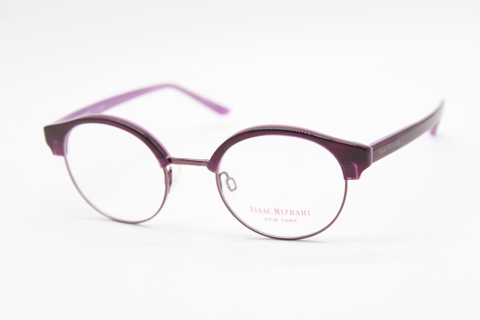 NEW ISAAC MIZRAHI NEW YORK IM30026 PU PURPLE AUTHENTIC EYEGLASSES 47-21