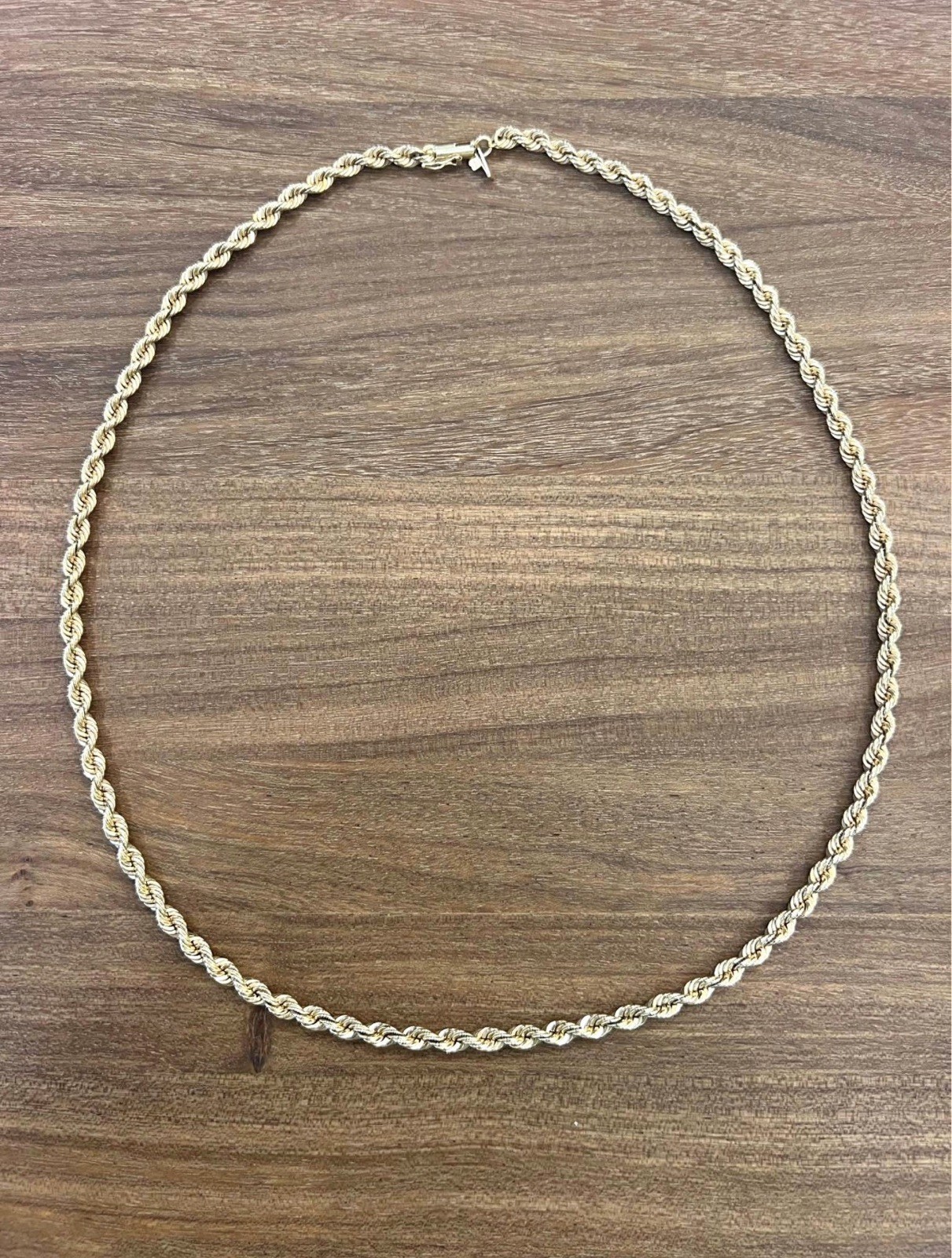 Vintage 14kt Yellow Gold Rope Style Chain - 23\ Vintage 14kt Yellow Gold Rope Style Chain - 23\