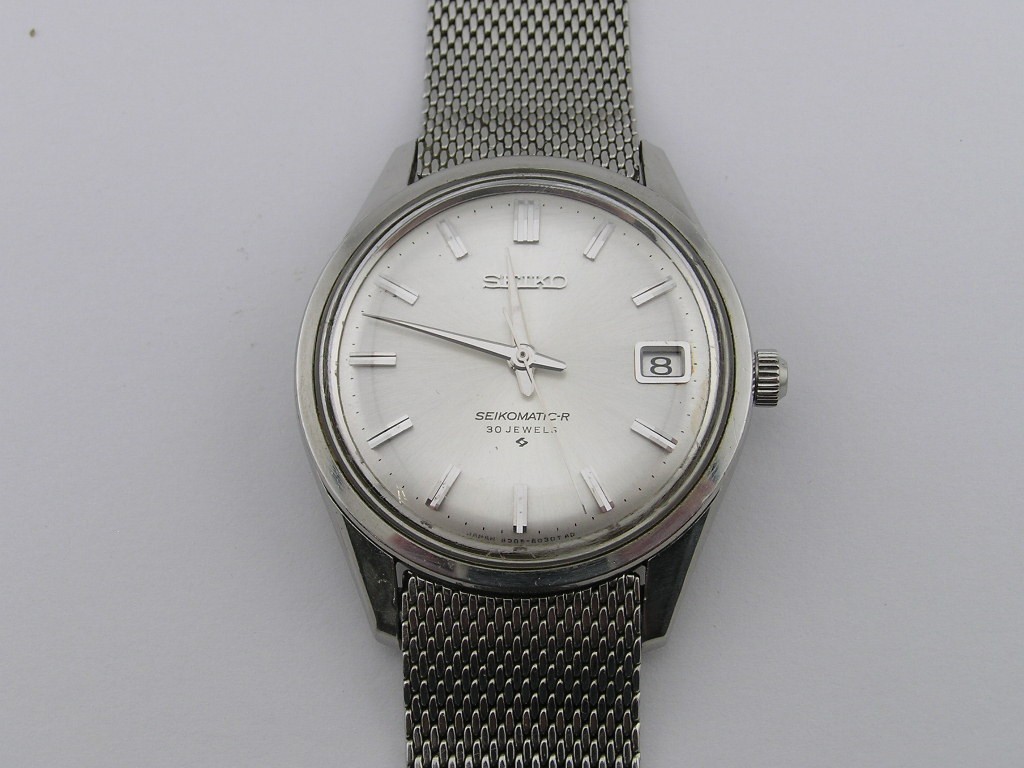 Seiko Seikomatic-R Watch 30 Jewels 8305-8030 w/ Date & Band Working 1960\'s Seiko Seikomatic-R Watch 30 Jewels 8305-8030 w/ Date & Band Working 1960\'s