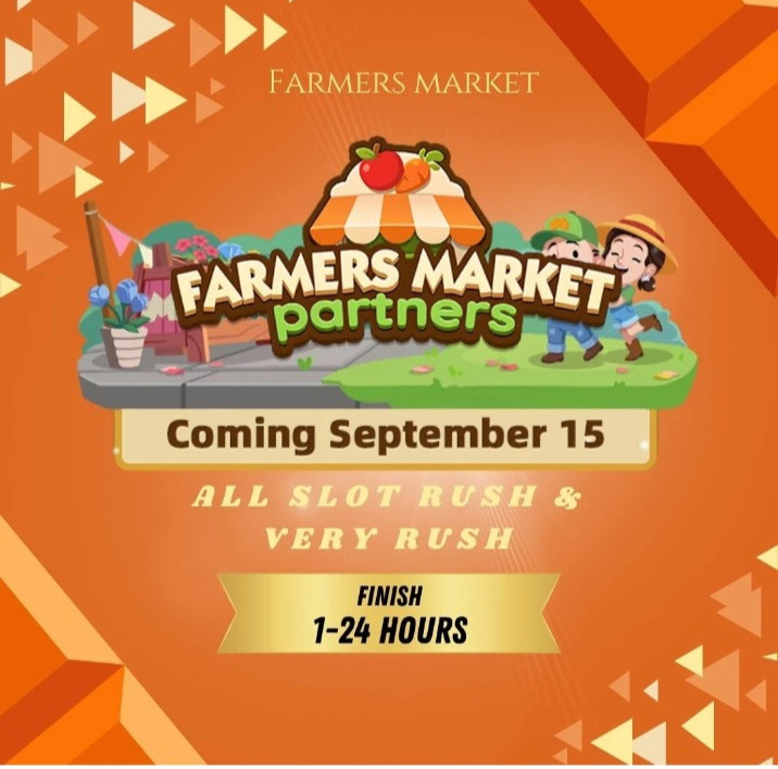 Monopoly Go FARMERS MARKET (Partner) Event FULL CARRY 80K Points