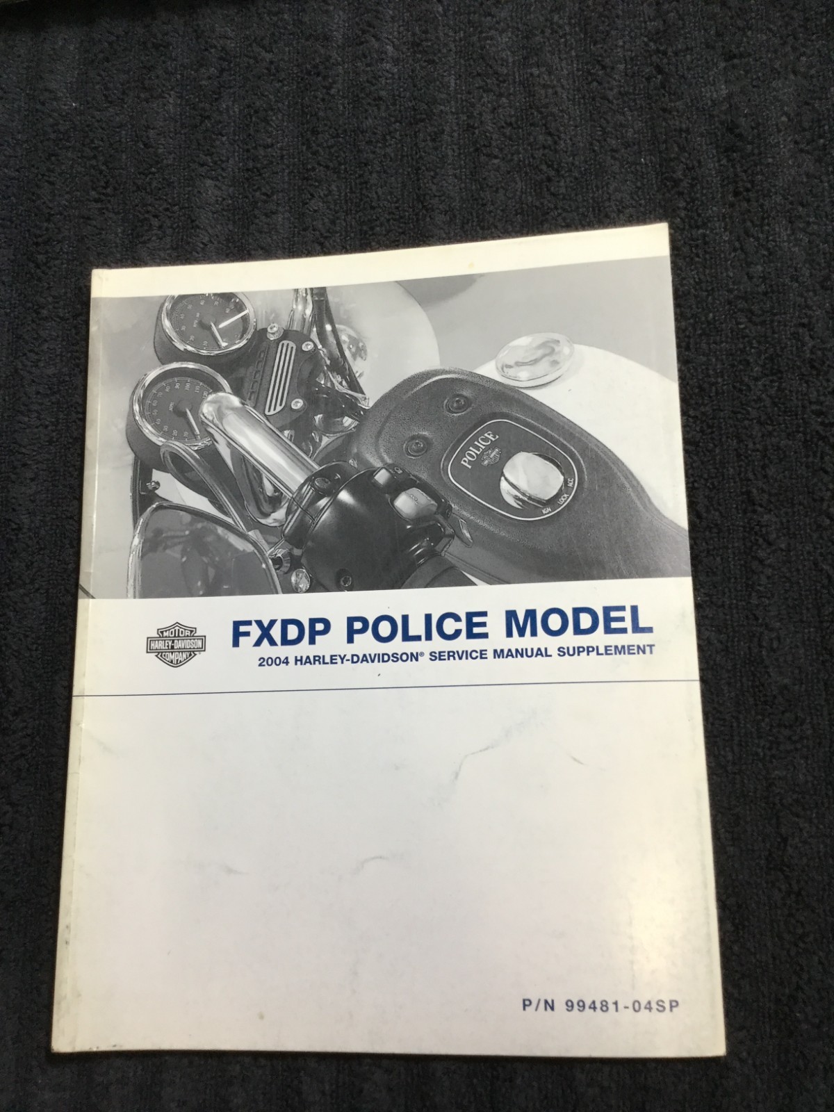2004 Harley Davidson FDXP Police Models Service Manual Supplement 99481-04SP
