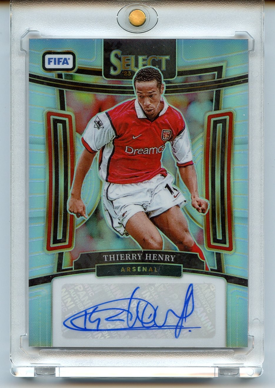 Thierry Henry 2023-24 Panini Select FIFA Soccer Signatures Silver #S-TH Arsenal