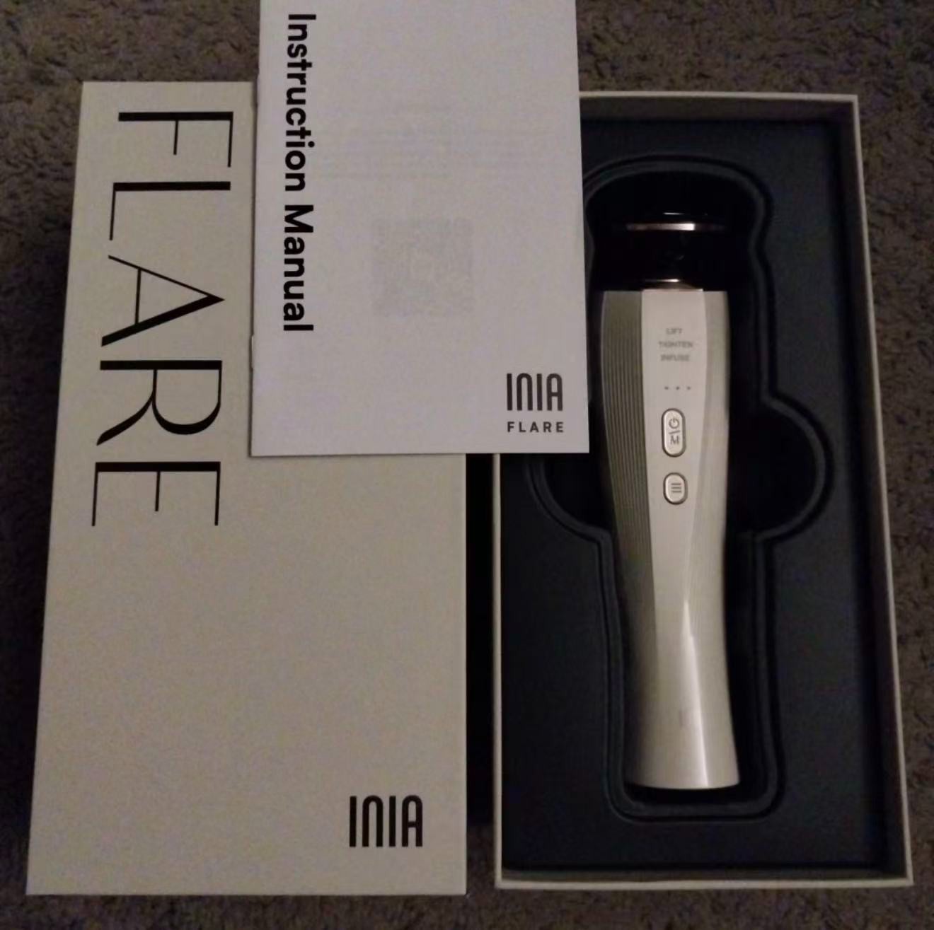 *NEW IN BOX* INIA FLARE Microcurrent Facial Device for Face and Neck FREE GEL *NEW IN BOX* INIA FLARE Microcurrent Facial Device for Face and Neck FREE GEL