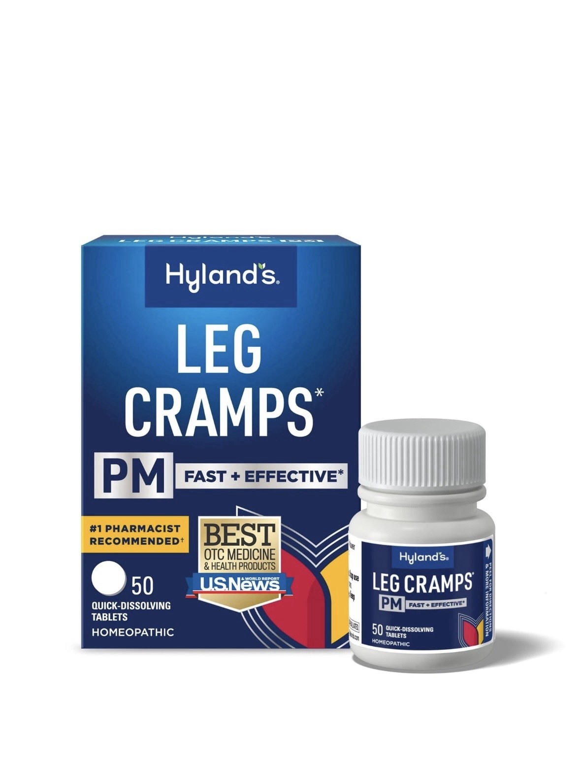 Hyland's Leg Cramps Pm Tablets Natural Relief For Leg Foot Cramps 50 Count