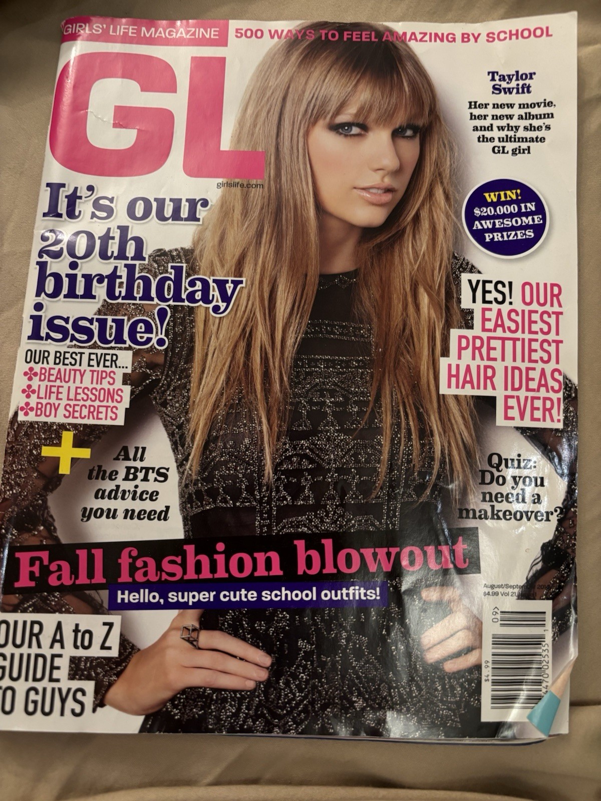 Girl’s Life Magazine August September 2014 Taylor Swift Cover 14 Years Ago 