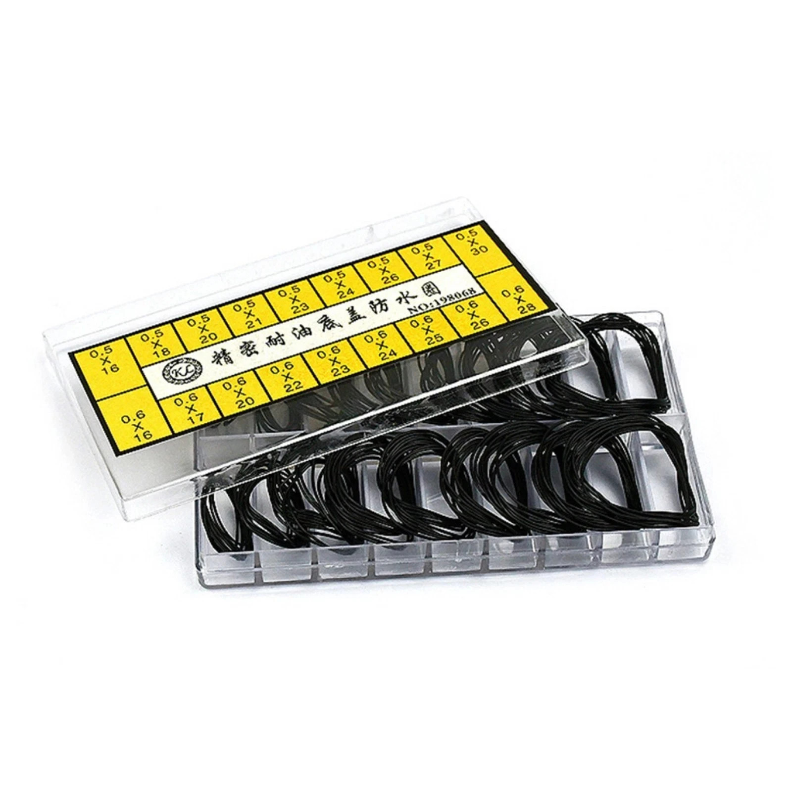 200pcs 0.5&0.6mm Waterproof Watch O-Ring Rubber Gasket Assortment For Watchmaker