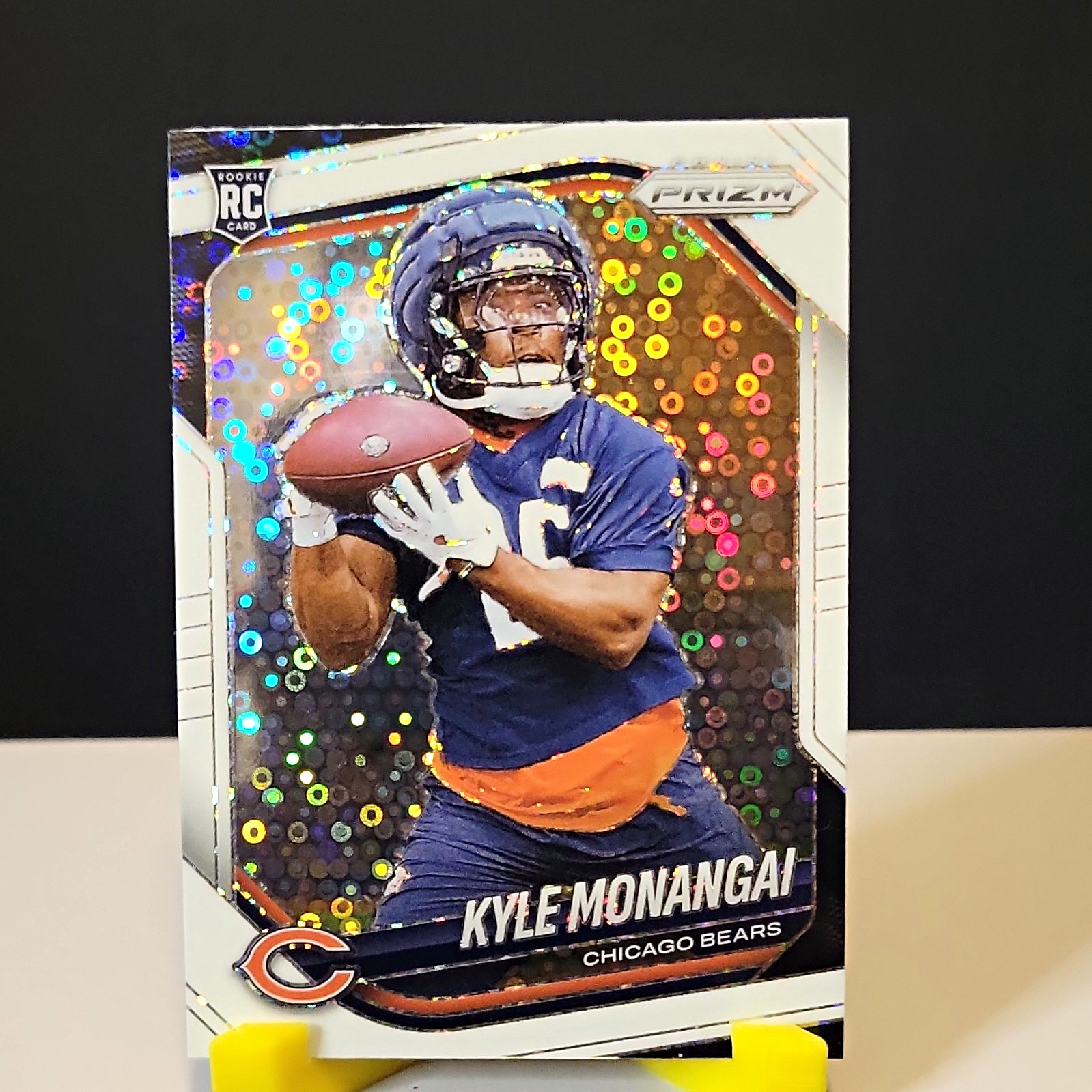 Panini Prizm 2025 Rookies Kyle Monangai White Disco Prizm #348 RC Bears Panini Prizm 2025 Rookies Kyle Monangai White Disco Prizm #348 RC Bears