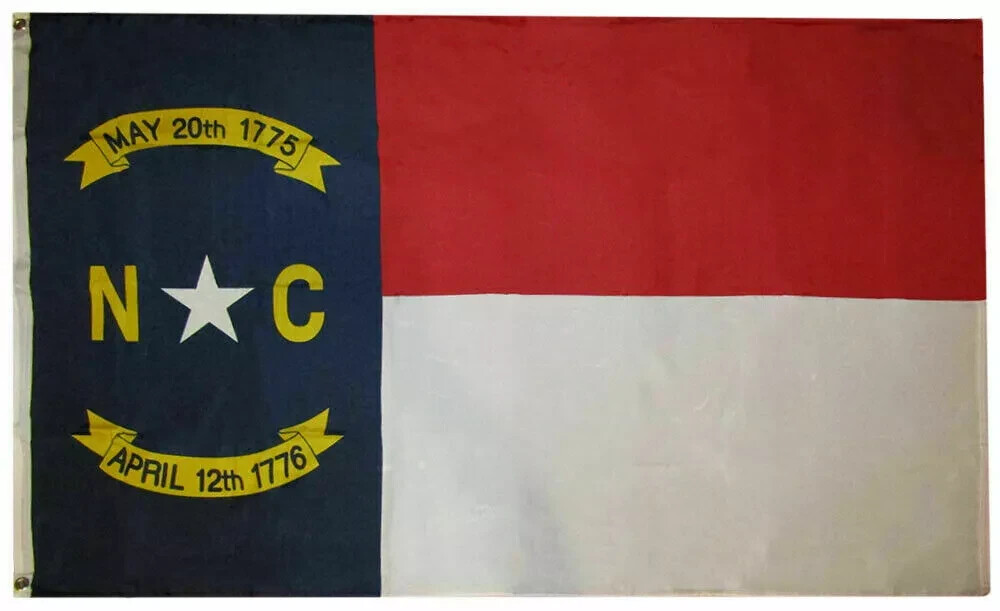 State of NC North Carolina Premium 3x5 3'x5' Woven Poly Nylon Flag Banner State of NC North Carolina Premium 3x5 3'x5' Woven Poly Nylon Flag Banner