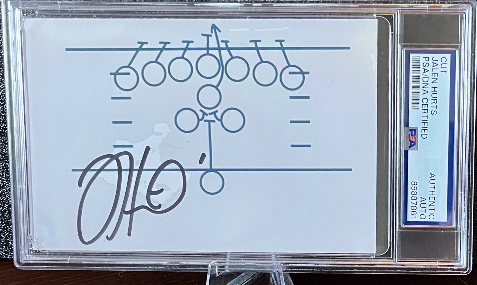 JALEN HURTS Philadelphia Eagles Tush Push Play SIGNED Autograph PSA/DNA COA JALEN HURTS Philadelphia Eagles Tush Push Play SIGNED Autograph PSA/DNA COA