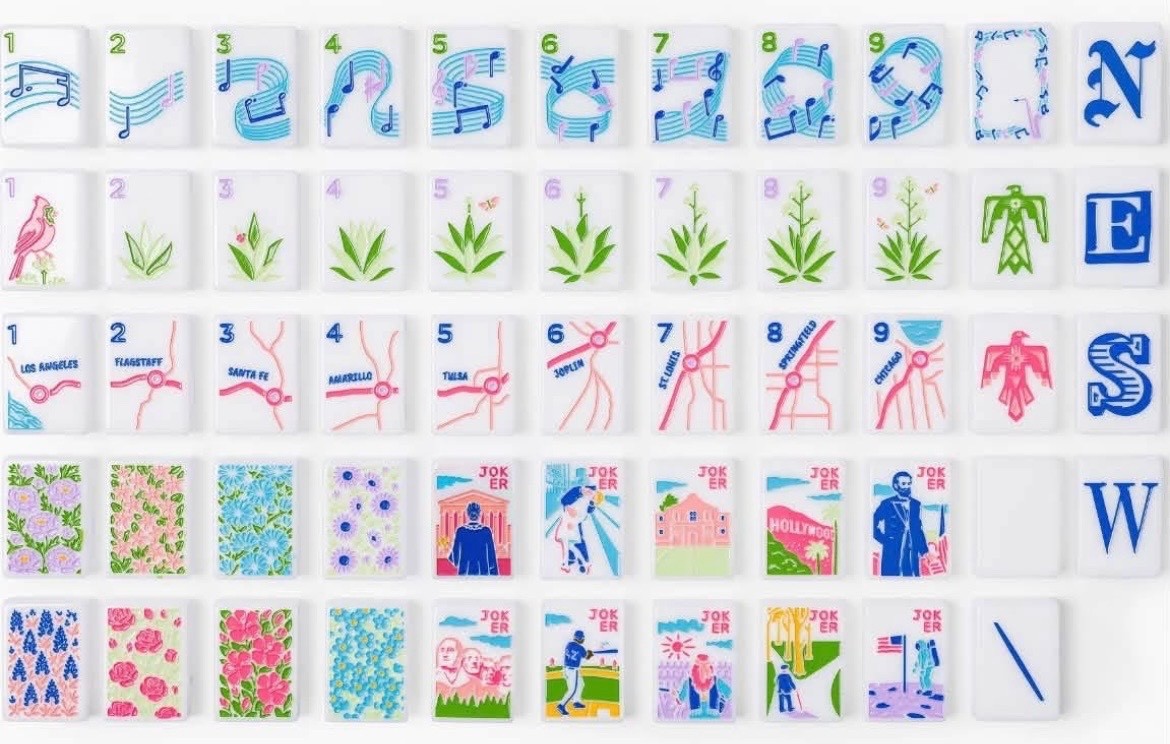 American Line Mahjong Tiles- American Line Mahjong Tiles-