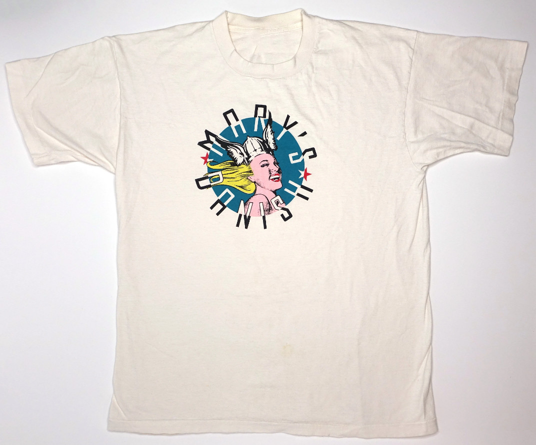Vtg Mary\'s Danish - Don\'t Crash The Car Tonight Cotton White T Shirt