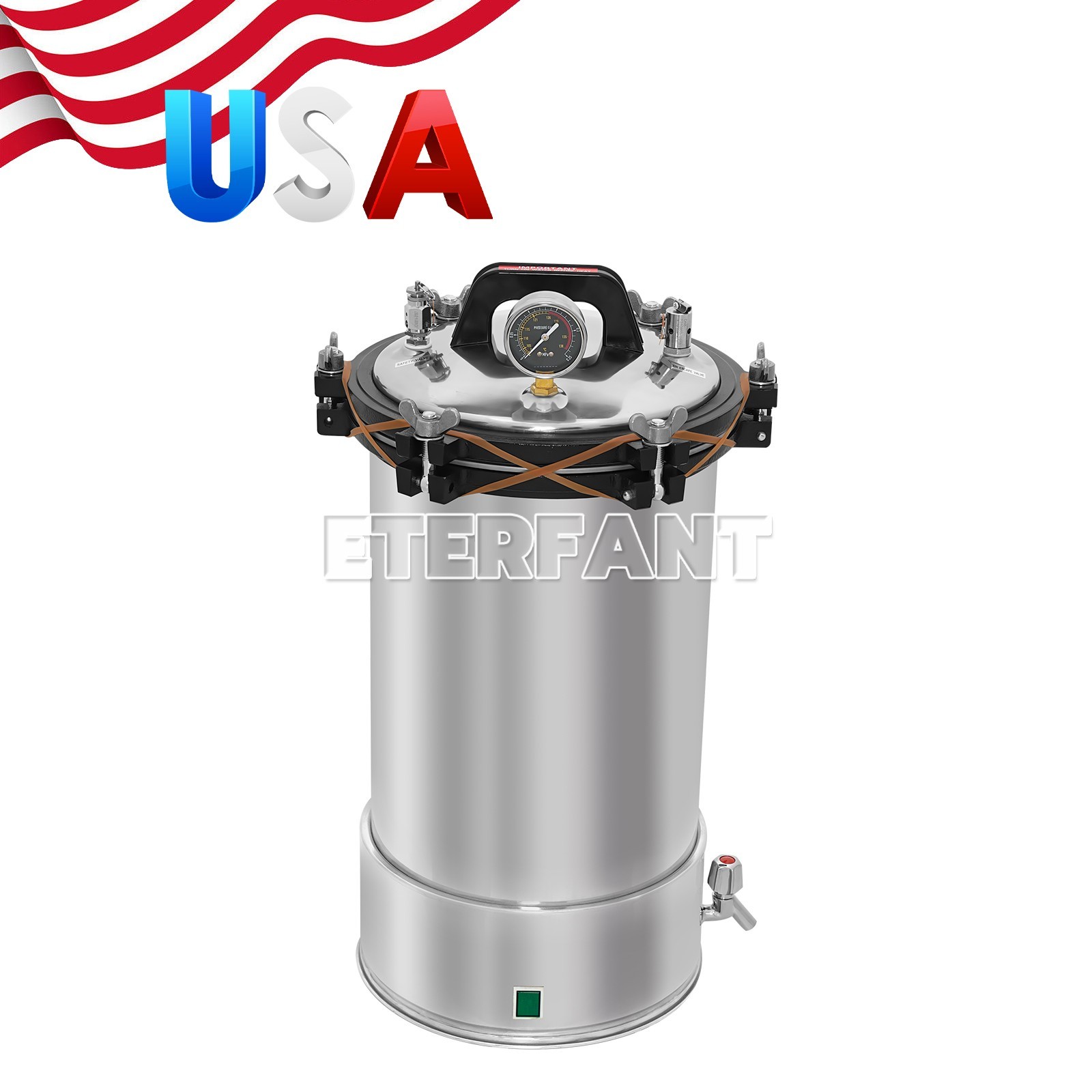 ETERFANT Dental 24L Medical Steam Sterilizer Autoclave/27L Sterilization Cabinet