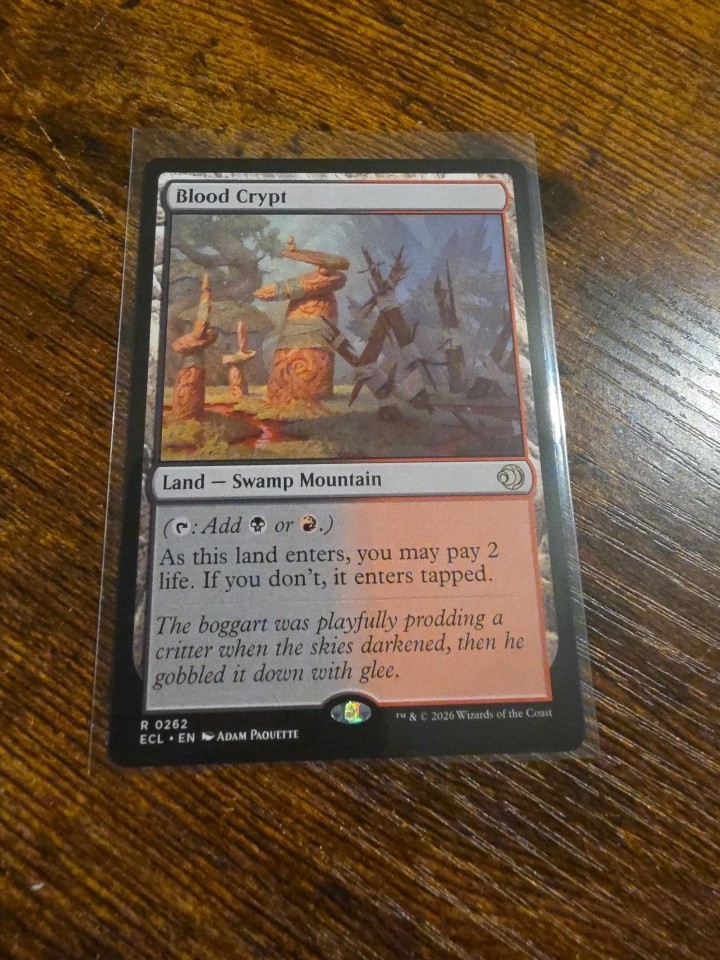 Blood Crypt - Lorwyn Eclipsed - Shock Land - Unplayed / Pack Fresh 