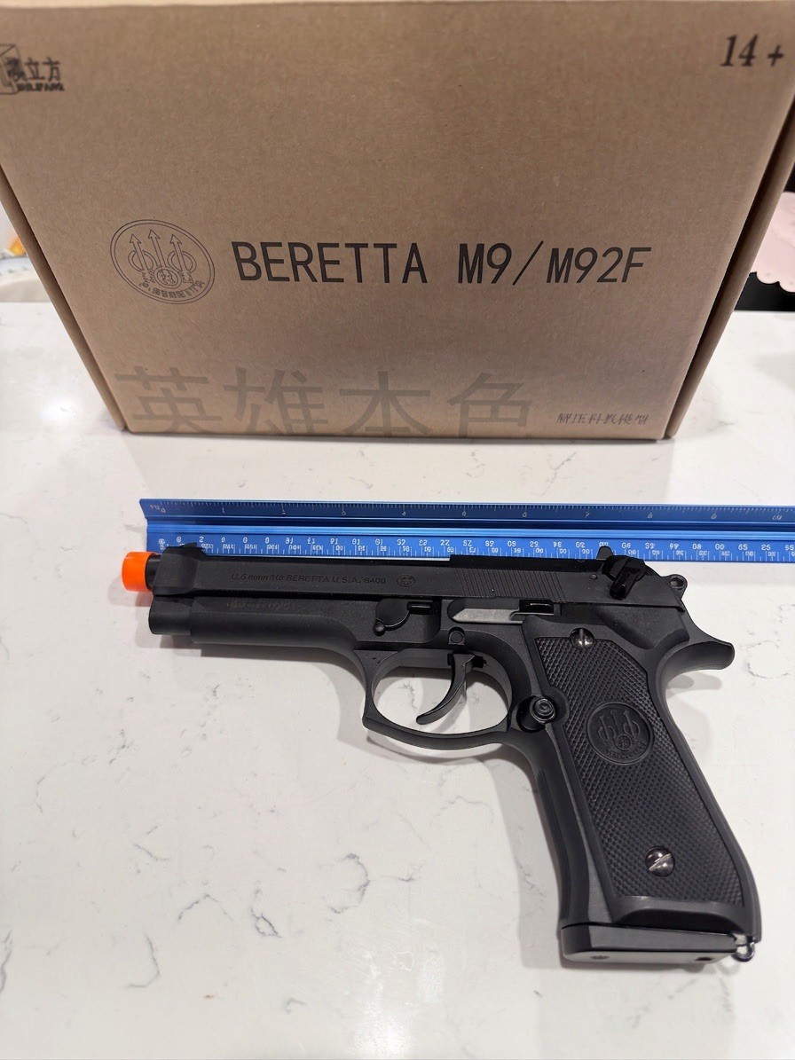 1:1 M92A1 Beretta Model full Metal Toy Gun Huge 92fs pistol collectible 2lbs