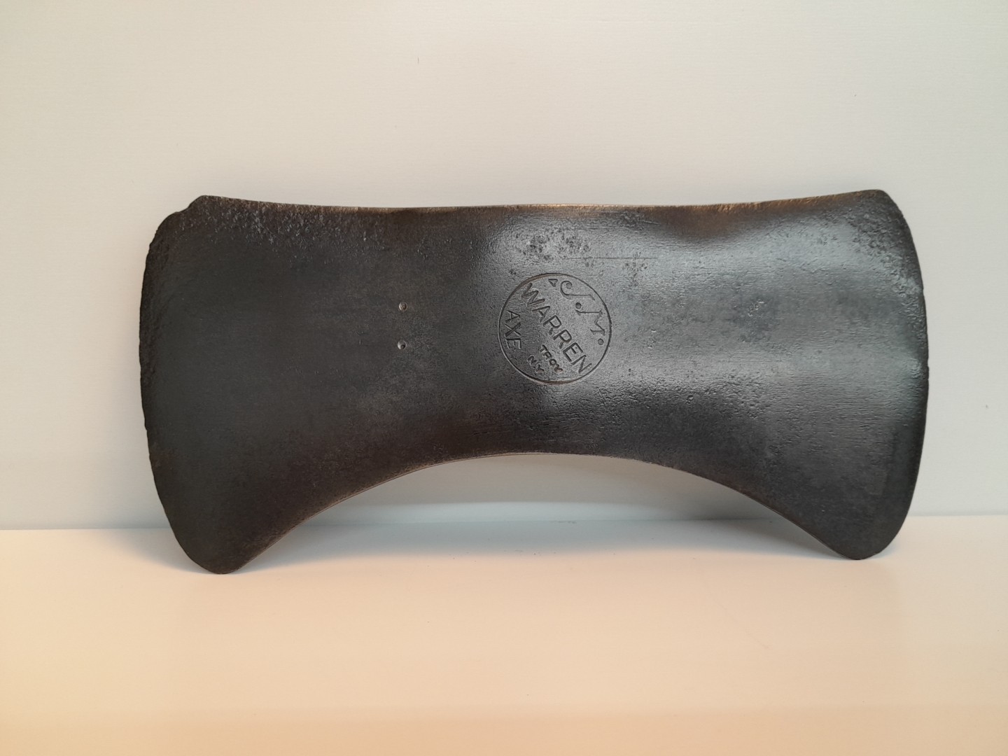 Vintage JM Warren Double Bit Axe Head Troy New York  3lb 5oz 