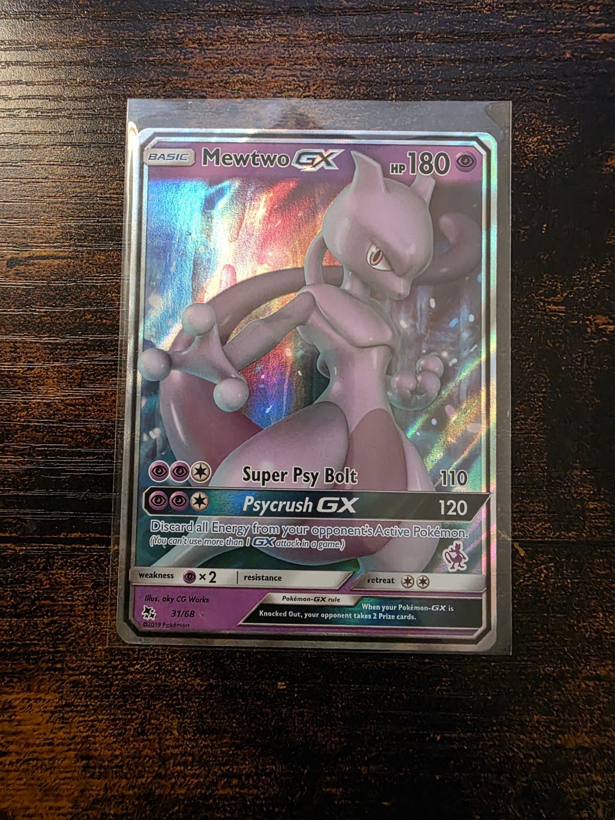 Mewtwo GX 31/68 Hidden Fates Holo NM Mewtwo GX 31/68 Hidden Fates Holo NM