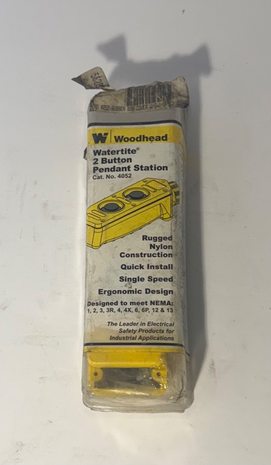 Woodhead Watertite 2-Button Pendant Station Cat. No. 4052, Rugged Nylon 