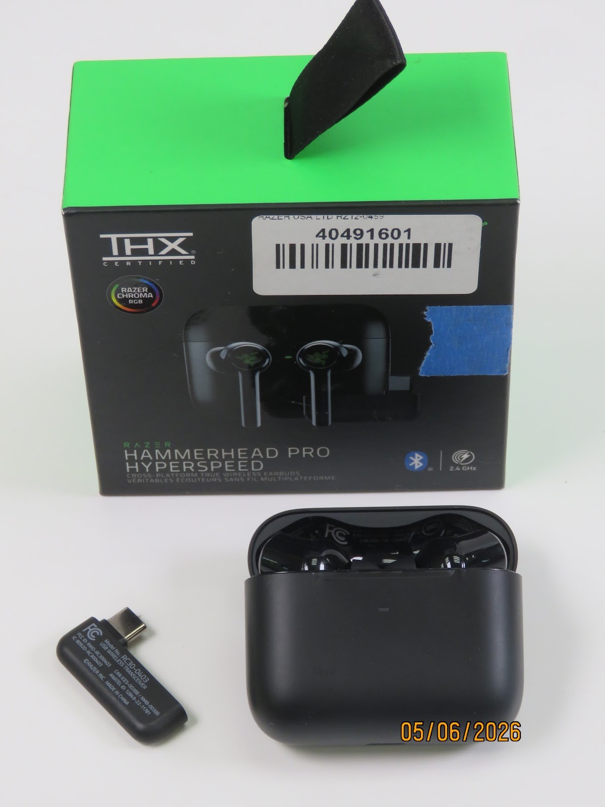Razer Hammerhead Pro HyperSpeed Wireless Earbuds Black - FA2643-RZ