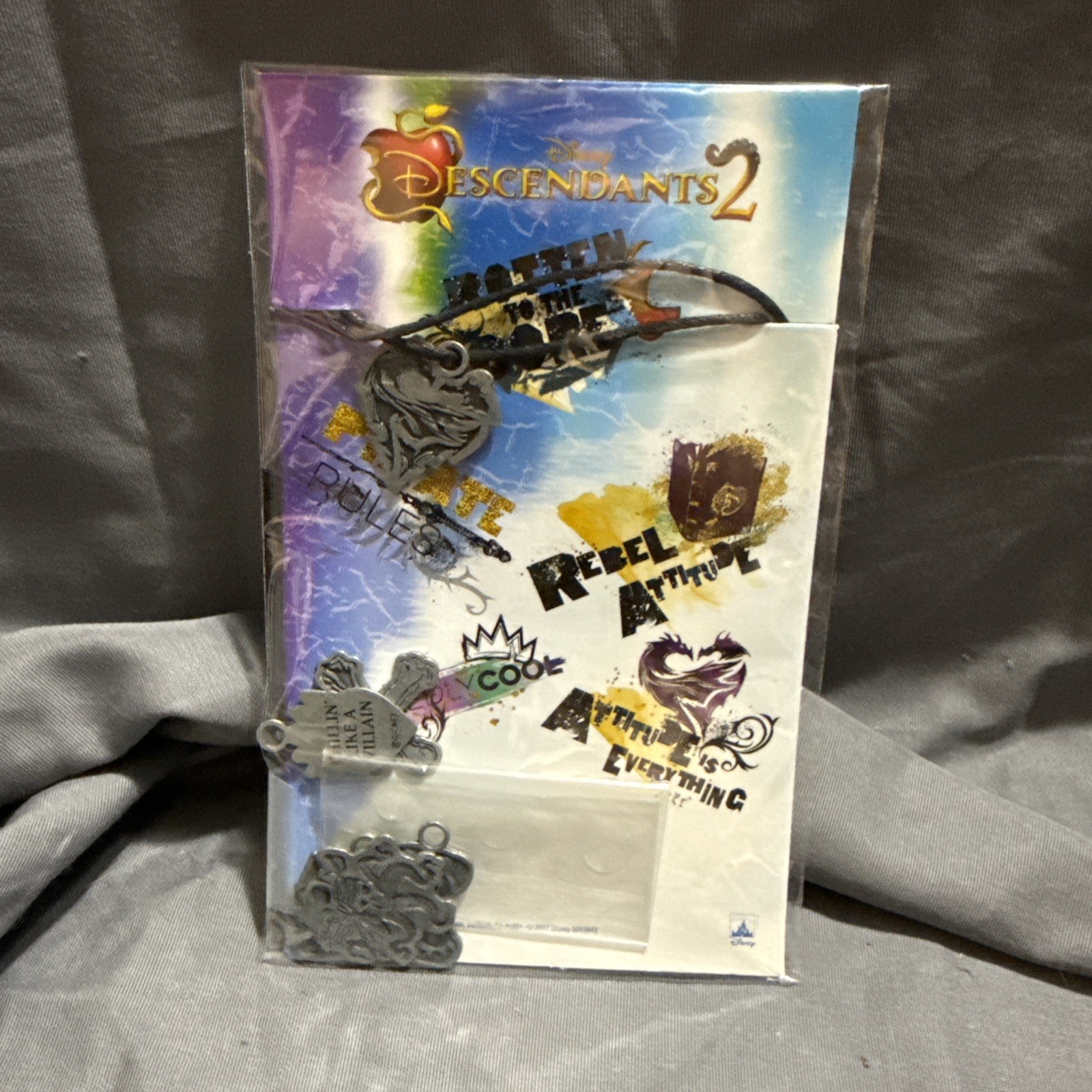Disney Descendants 2 Rotten To The Core Charm Necklace New Disney Descendants 2 Rotten To The Core Charm Necklace New
