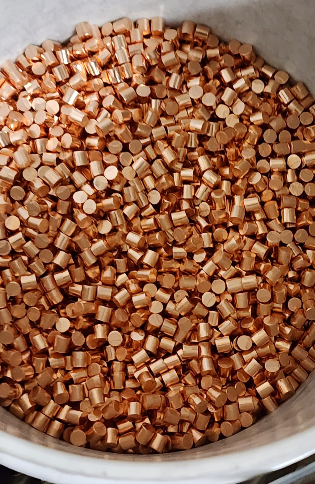 High Purity copper 99.9999%, 6N,  pellet size 6mm x 6mm