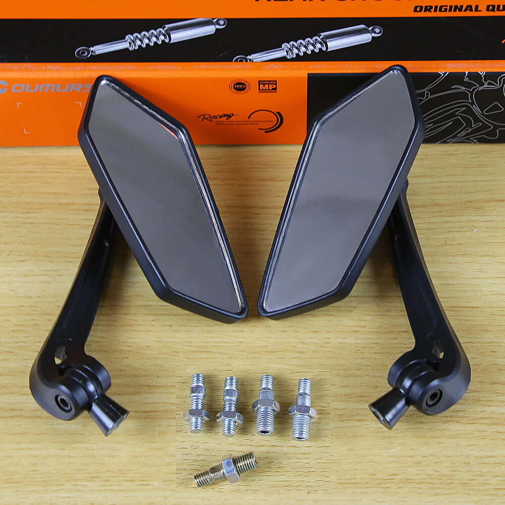 Universal 8mm 10mm Scooter Rearview Mirrors Pair Moped ATV Motorcycle Backup