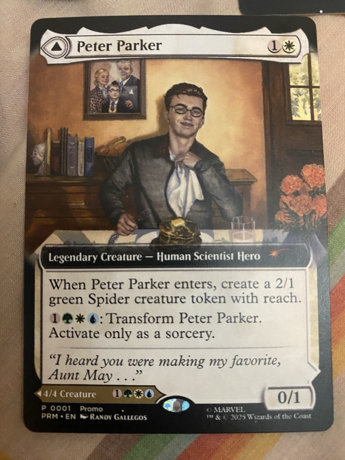 NYCC 2025 MTG Peter Parker / Amazing SPIDER-MAN PROMO Card Magic Gathering NYCC 2025 MTG Peter Parker / Amazing SPIDER-MAN PROMO Card Magic Gathering