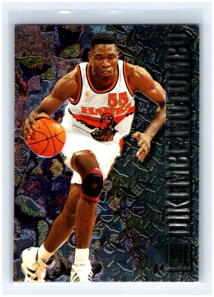 1996-97 Fleer Metal Dikembe Mutombo #152 Atlanta Hawks NBA HOF Basketball Skybox 1996-97 Fleer Metal Dikembe Mutombo #152 Atlanta Hawks NBA HOF Basketball Skybox