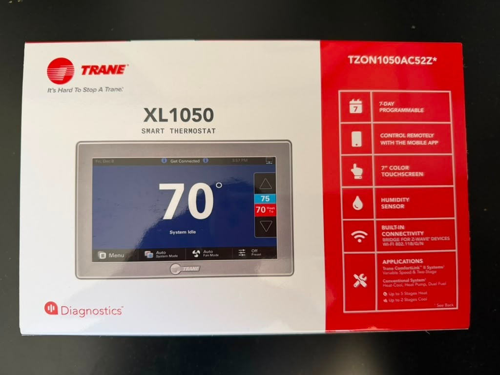 TRANE ComfortLink XL 1050 Thermostat w/Humidity Model# TZON1050AC52ZC-BRAND NEW