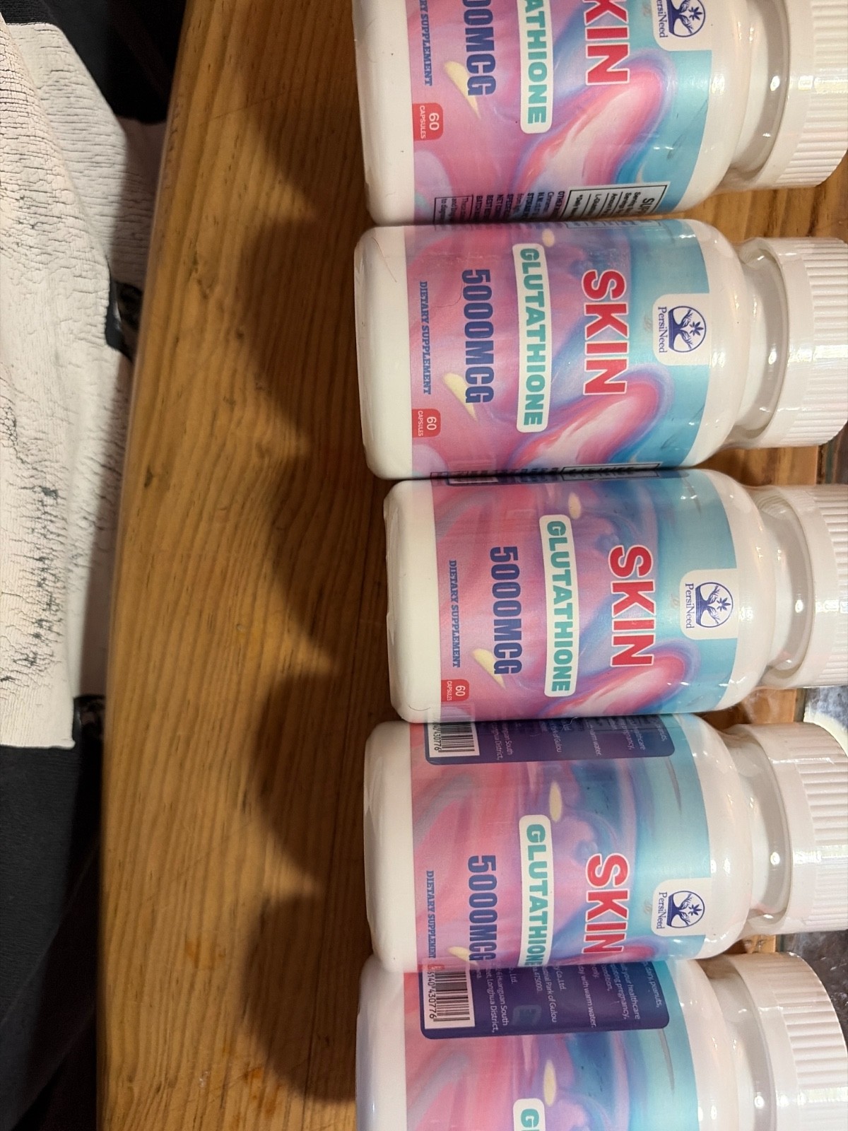 glutathione 5000 mcg five bottles whitens skin one pill a day glutathione 5000 mcg five bottles whitens skin one pill a day