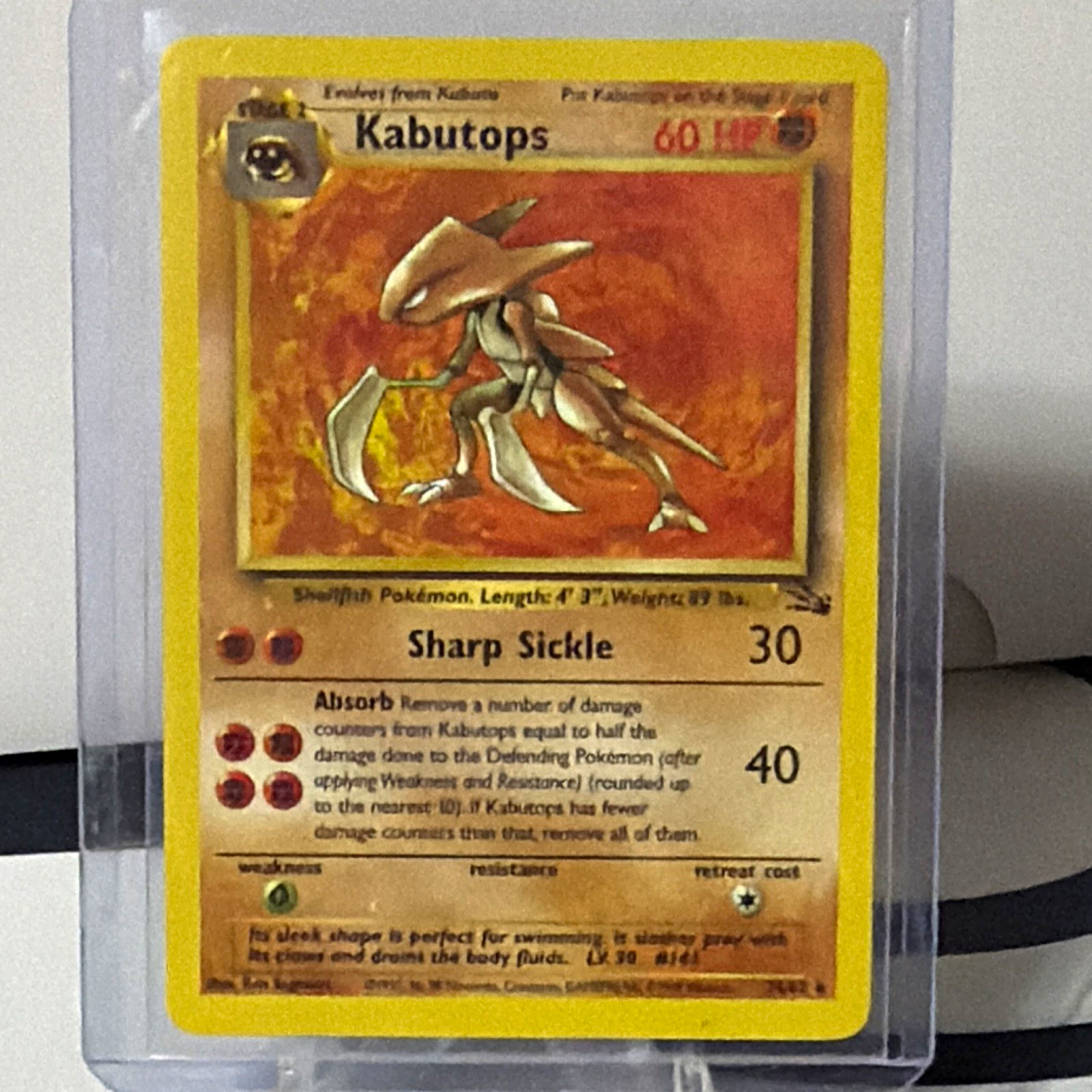 Kabutops 9/62 Fossil  Unlimited english wotc