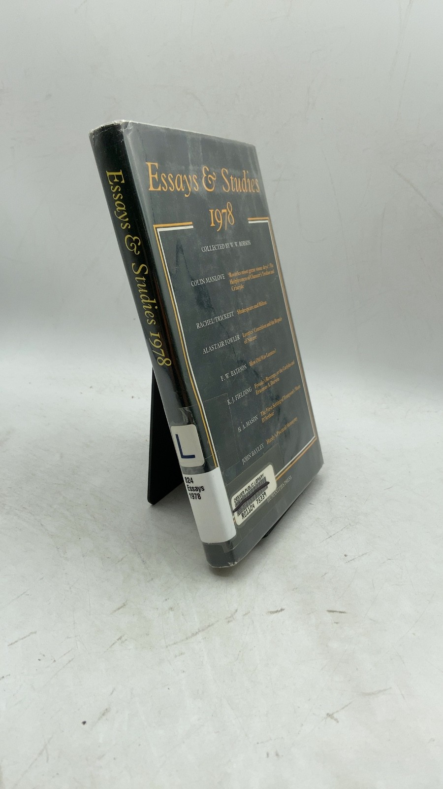 Essays and Studies 1978 W. W. Robson Hardcover 1978