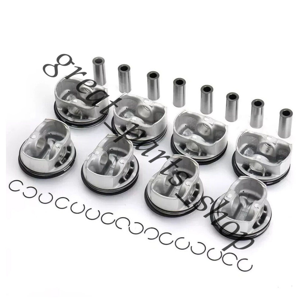 8cyl Pistons & Rings Set STD Φ87mm For BMW 540i 740i E60 E65 E66 N62B40 4.0L V8