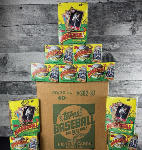 (1) 1987 Topps Baseball BBCE Sealed Verified FASC Wrapped Wax Box September 2026 (1) 1987 Topps Baseball BBCE Sealed Verified FASC Wrapped Wax Box September 2026