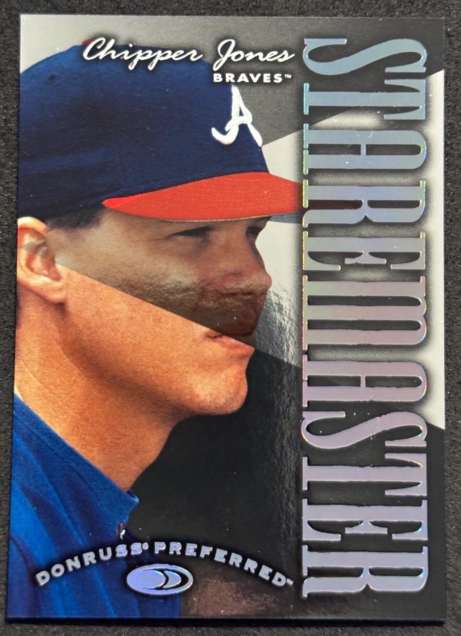 Donruss 1997 Preferred Staremaster Chipper Jones Braves #3 /1500 Donruss 1997 Preferred Staremaster Chipper Jones Braves #3 /1500
