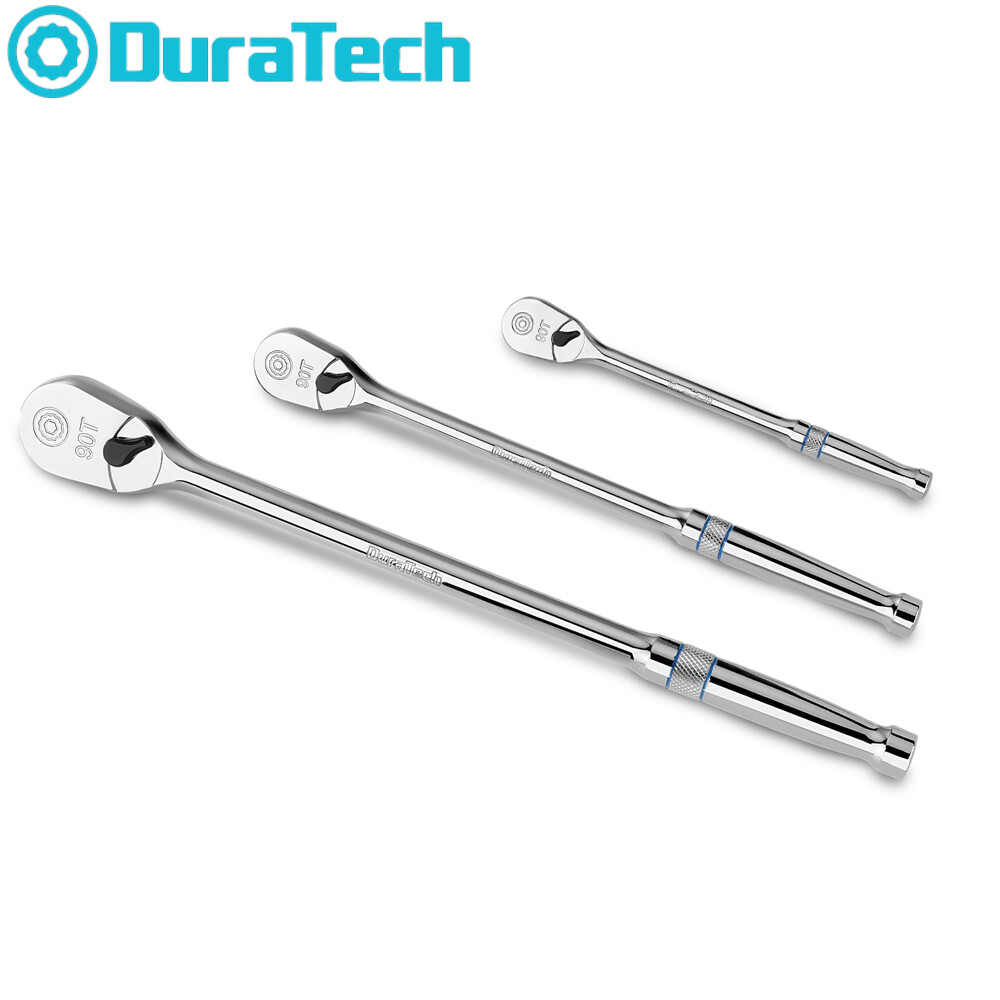 DURATECH 3-Piece Ratchet Handle Set 1/4 DURATECH 3-Piece Ratchet Handle Set 1/4