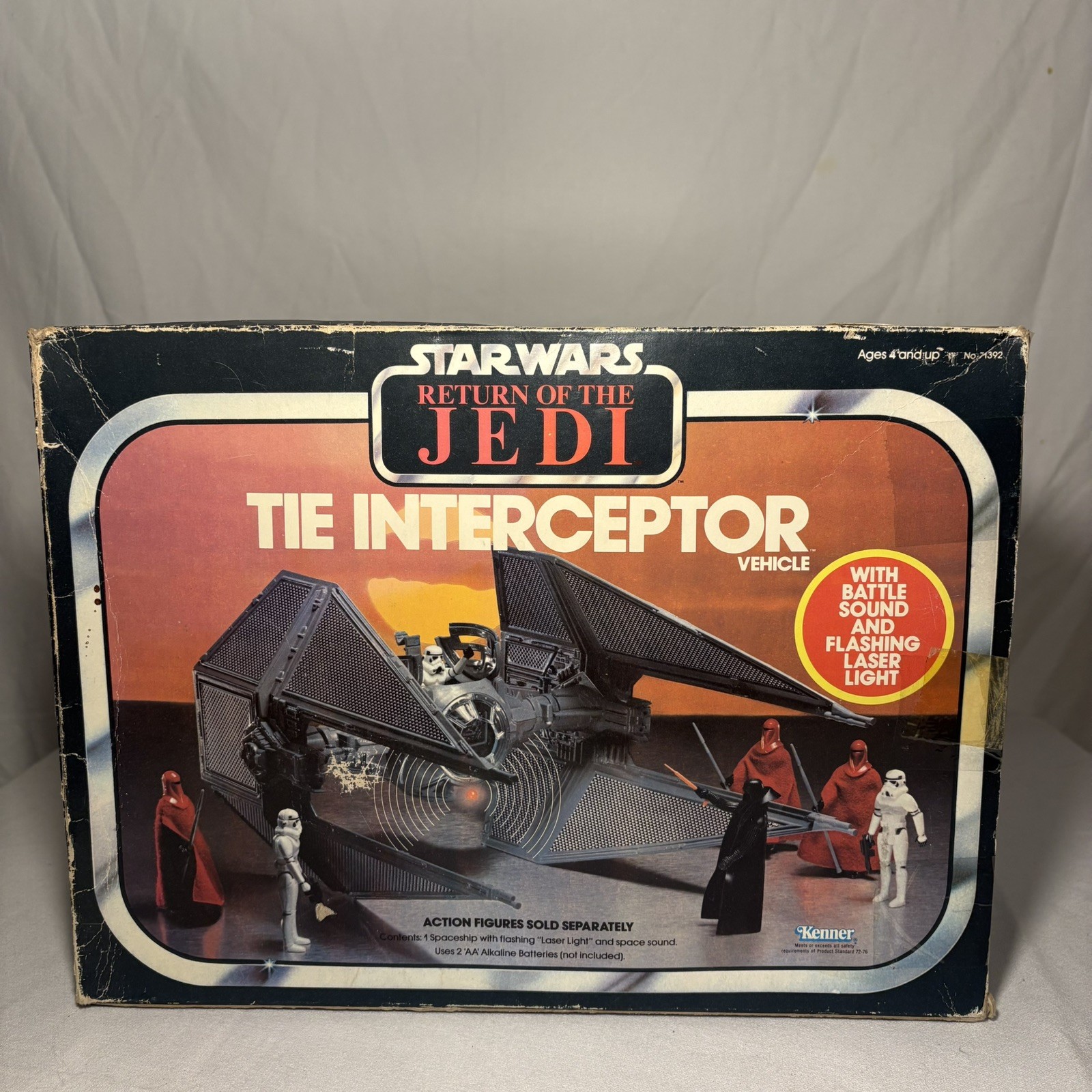 Vintage Toys Imperial Tie Interceptor Star Wars ROTJ 1983 Kenner Vehicle Boxed