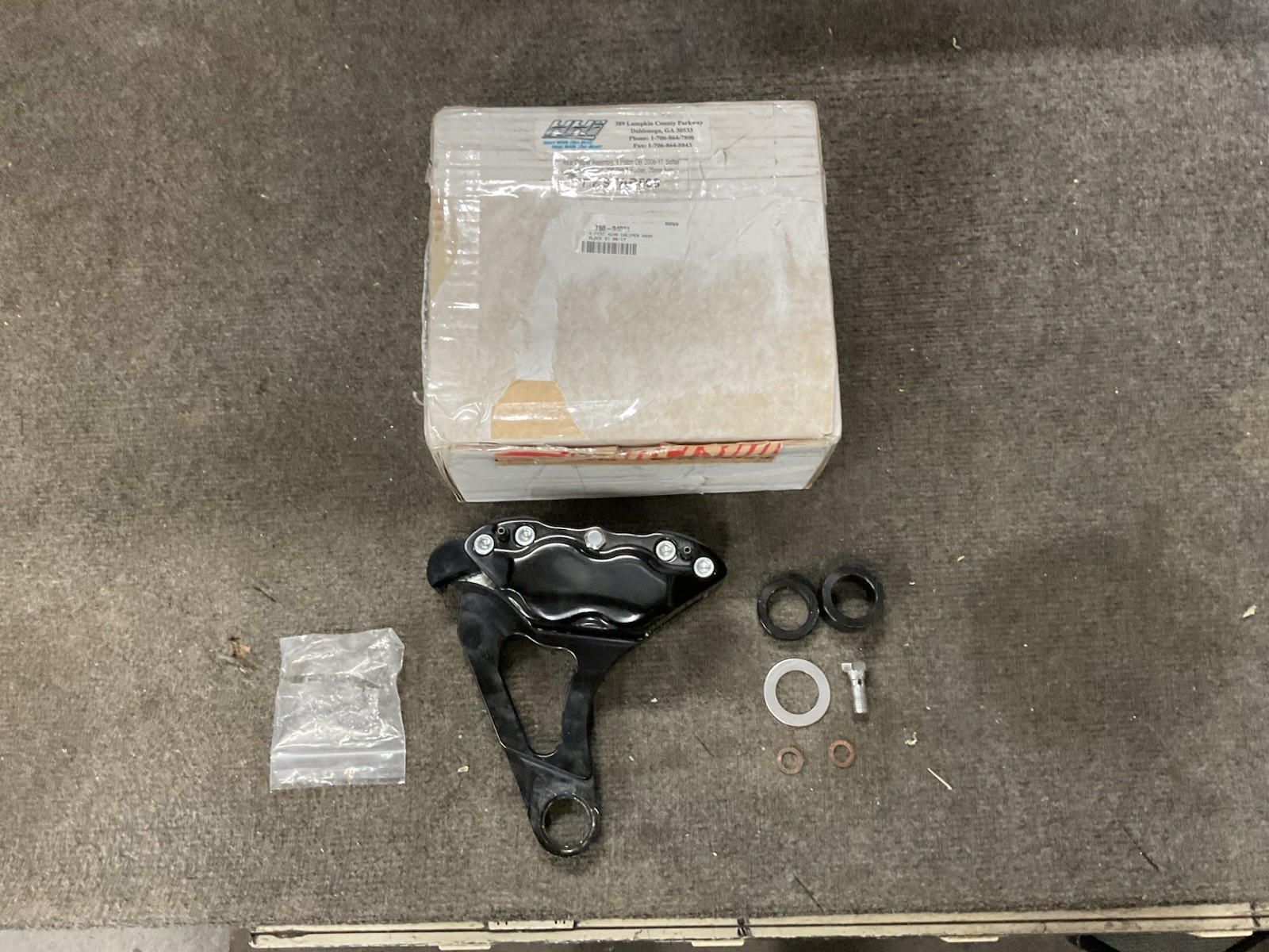 Hawg Halters 4 Pist Rear Caliper ASSM Black Harley Davidson 08-17 RKSTAB508 Hawg Halters 4 Pist Rear Caliper ASSM Black Harley Davidson 08-17 RKSTAB508
