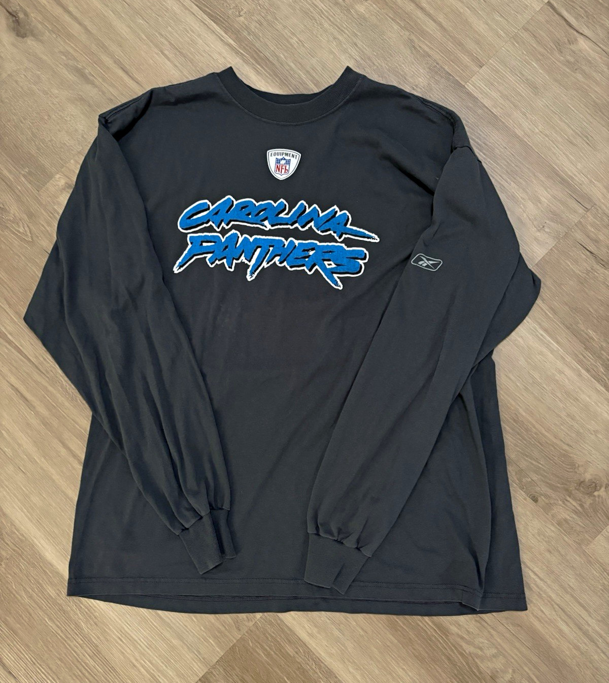 Vintage Reebok Carolina Panthers NFL Gray Long Sleeve Shirt XL Vintage Reebok Carolina Panthers NFL Gray Long Sleeve Shirt XL